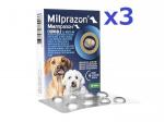 ミルプラゾンチュワブル| 2.5mg/25mg|小型犬と子犬用|0.5kg以上|4錠x3箱