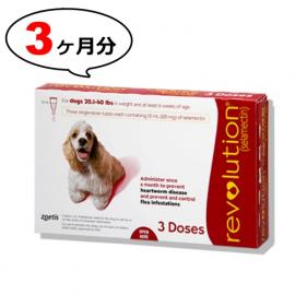 【ノミダニ駆除・フィラリア予防】レボリューション中型犬用(体重9.1〜18.2kg)　1箱