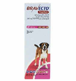 ブラベクトトリウノ >40-60kg | 1箱 3錠 | ノミ | マダニ | フィラリア
