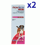ブラベクトトリウノ >40-60kg | 3錠x2箱| ノミ | マダニ | フィラリア