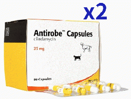 アンチローブ | 25mg | 犬猫用 | 80錠x2本