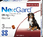 【ノミダニ駆除】ネクスガード 136mg 大型犬用 3錠入(25-50kg)