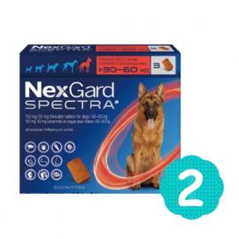 ネクスガードスペクトラ | 超大型犬用 | 30-60kg | 予防 | 6錠