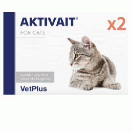 アクティベート | 猫用 | 60カプセルx2箱 | AKTIVAIT | 脳