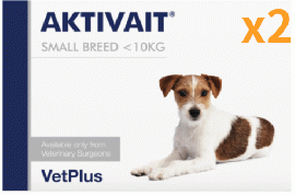 アクティベート | AKTIVAIT | 小型犬用 | 10kg未満 |脳 | シニア|60錠x2箱