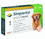 シンパリカ 80mg | 20.1-40.1kg | 3錠 | 犬用ノミ・マダニ駆除薬 | Simp