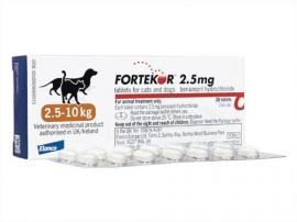 フォルテコール 2.5mg | 犬 | 猫 | 2.5-10kg | 28錠 | 1箱