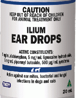 トロイ イリウム イヤードロップス 20ml | 耳ダニ | 真菌 | 感染症