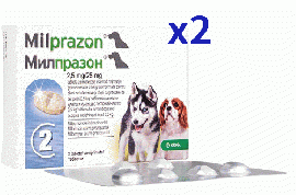ミルプラゾン 2.5mg/25mg 小型犬 子犬用 4錠