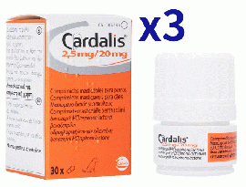 カルダリス 2.5mg/20mg | 30錠x3 | 犬用 | うっ血性心不全 | 慢性変性性弁膜症